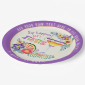 Sip Happens! Let's FIESTA カスタム ペーパープレート (アングル)