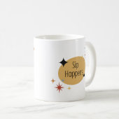 Sip Happens – Retro Mid-Century Modern Coffee Mug コーヒーマグカップ (正面右)