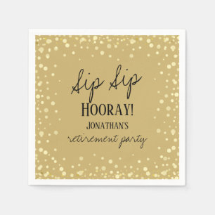 SIP Hoorayおめでとう退職ナプキンズ スタンダードカクテルナプキン