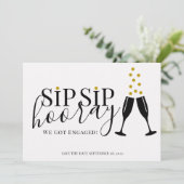 Sip Hooray我々は写真得日婚約した付を保存 案内状 (スタンド正面)