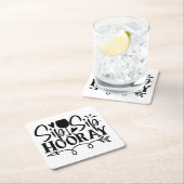 Sip Hooray Cute白黒ズ スクエアペーパーコースター (インサイチュ)