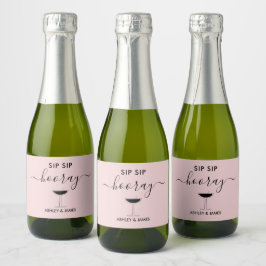 Sip Hooray Labelのバ結婚ブリー スパークリングワインラベル