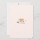 Sip Hooray Say Tea Pink Baby Shower Teaパーティー 招待状 (裏面)