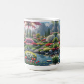 Sip in Serenity - Serene Mountain Garden コーヒーマグカップ (中央)