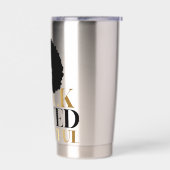 Sip in Style – Celebrate Black Gifted and Beautifu 保温保冷タンブラー (左面)