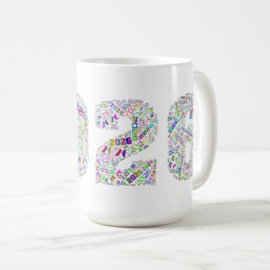 Sip Into 2026: Countdown Mug コーヒーマグカップ (正面右)