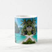 "Sip into Paradise: Tropical Cove Mug Escape" コーヒーマグカップ (中央)