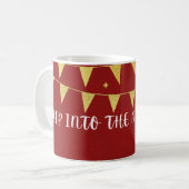 Sip Into The New Year Mug – Festive Red & Gold 202 コーヒーマグカップ (正面左)