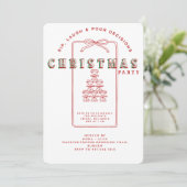 SIP, LAUGH & POUR DECISIONS CHRISTMAS PARTY 招待状 (スタンド正面)