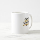 Sip Me More 楽しいコーヒー愛好家のタイポグラフィーデザイン コーヒーマグカップ (正面右)