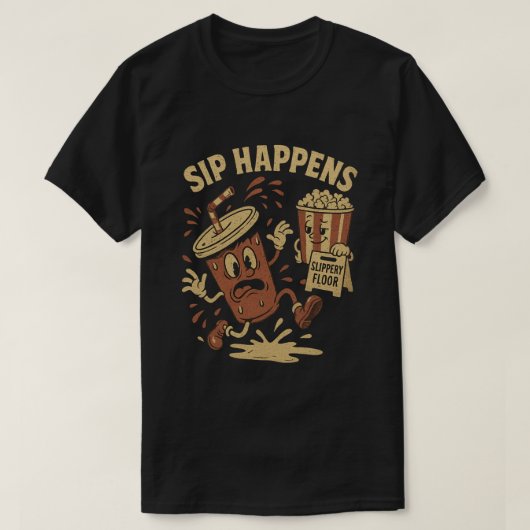 SIP OCCURSヴィンテージ漫画 Tシャツ (デザイン正面)