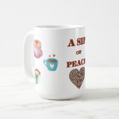  SIP OF PEACE, COFFEE BREAK 15OZ CERAMIC MUG コーヒーマグカップ (正面左)