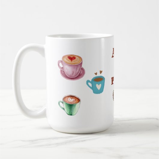  SIP OF PEACE, COFFEE BREAK 15OZ CERAMIC MUG コーヒーマグカップ (左)