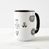 SIP OF PEACE, HOPE TWO-TONE CERAMIC 15OZ. MUG マグカップ (正面右)
