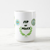  SIP OF PEACE,NOT WAR  15OZ CERAMIC MUG コーヒーマグカップ (中央)