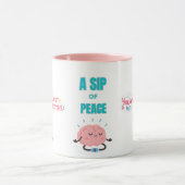 SIP OF PEACE, SERENE 15OZ. WRAP-AROUNG CERAMIC MUG マグカップ (中央)