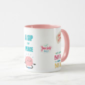 SIP OF PEACE, SERENE 15OZ. WRAP-AROUNG CERAMIC MUG マグカップ (正面右)