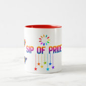 SIP OF PRIDE, LGBTQ+ 11OZ TWO-TONE CERAMIC MUG ツートーンマグカップ (中央)