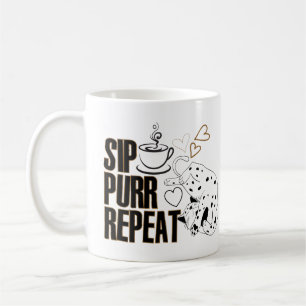 sip、purr、repeat.w コーヒーマグカップ