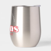 Sip & Resist：アンチバスストワインタンブラー (左面)