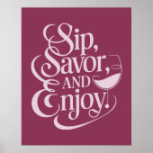 Sip、Savor、ワイ楽しむン ポスター (正面)