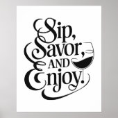 Sip、Savor、ワイ楽しむン ポスター (正面)