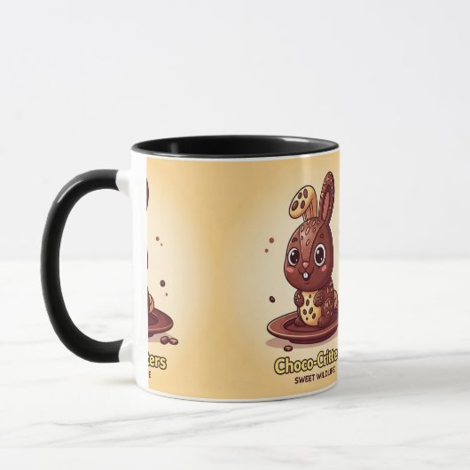 "Sip & Savor: Chocolate Bliss Mug" マグカップ (左)