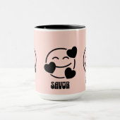 "Sip, Savor, Smile" マグカップ (中央)