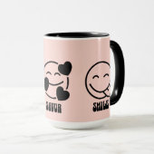 "Sip, Savor, Smile" マグカップ (正面右)