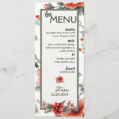 Sip、Savor、Sparkle：あなたのクリスマス結婚の メニュー (正面)