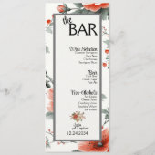 Sip、Savor、Sparkle：あなたのクリスマス結婚の メニュー (裏面)