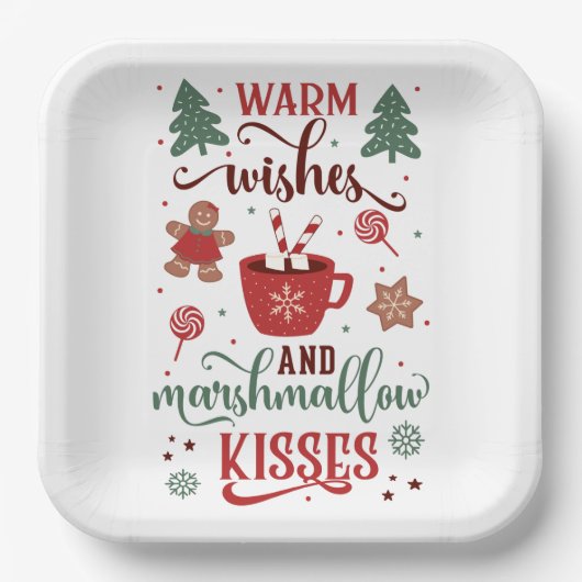 Sip & Savor the Season's Sweetness ペーパープレート (正面)