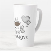 Sip Savour Love Mom Latte Mug カフェラテマグ (右アングル)
