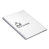 Sip & Scribble - Cozy Tea Spiral Notebook ノートブック (右側)