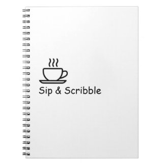 Sip & Scribble - Cozy Tea Spiral Notebook ノートブック