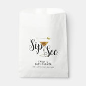 Sip & Seeエレガント Martiniカクテルベビーシャワー フェイバーバッグ (正面)