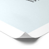 Sip & Seeシャンパンブルーベビーシャワーへようこそ ポスター (角)