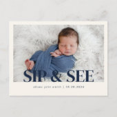 Sip & Seeパーティの招待状ポストカード ポストカード (正面)