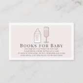 Sip & Seeボトルシャンパンピンクブックスベビー エンクロージャーカード (正面)