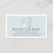 Sip & SeeボトルシャンパーニュBlブックスベビー エンクロージャーカード (正面)