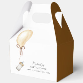 Sip & Seeボホシンプルバルーンボトルベビーシャワー フェイバーボックス