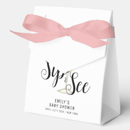 Sip & Seeモダン Martiniカクテルベビーシャワー フェイバーボックス