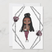 Sip & See Nursing Mother with Baby 生まれたばかりの Shower 招待状 (裏面)