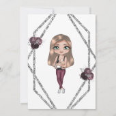 Sip & See Nursing Mother with Baby 生まれたばかりの Shower 招待状 (裏面)