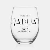 SIP SIP HOORAY卒業生 ステムなしワイングラス (正面)