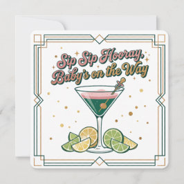 Sip Sip Hooray カクテルラウンジ | ベビーシャワー 招待状