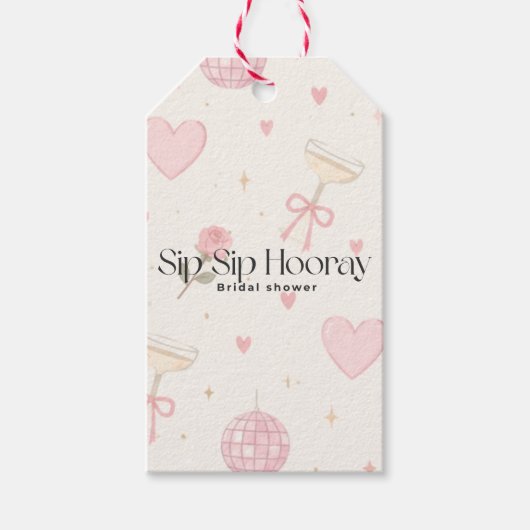 Sip Sip Hooray ギフトタグ (正面)
