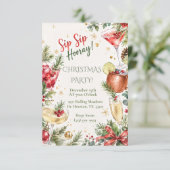Sip Sip Hooray クリスマス祝賀の招待状 招待状 (スタンド正面)