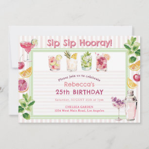 SIp Sip Hooray サマーカクテルバースデー 招待状