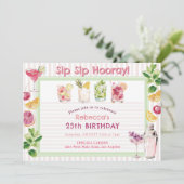 SIp Sip Hooray サマーカクテルバースデー 招待状 (スタンド正面)